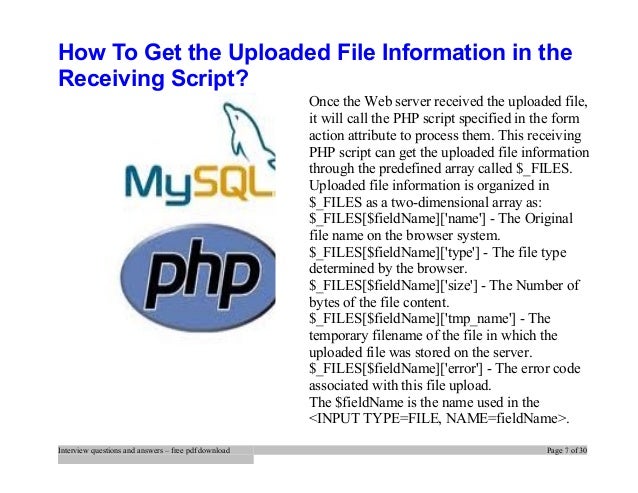 Php Interview Questions And Answers Pdf